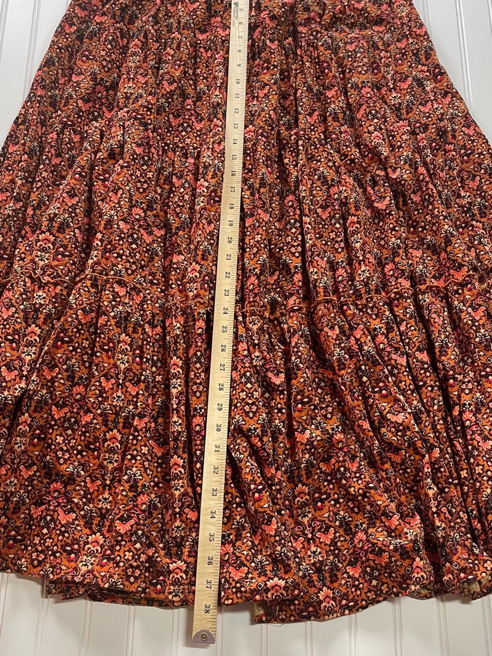 🍂 Free People Corduroy Floral Dress | Thanksgiving Boho Cottagecore